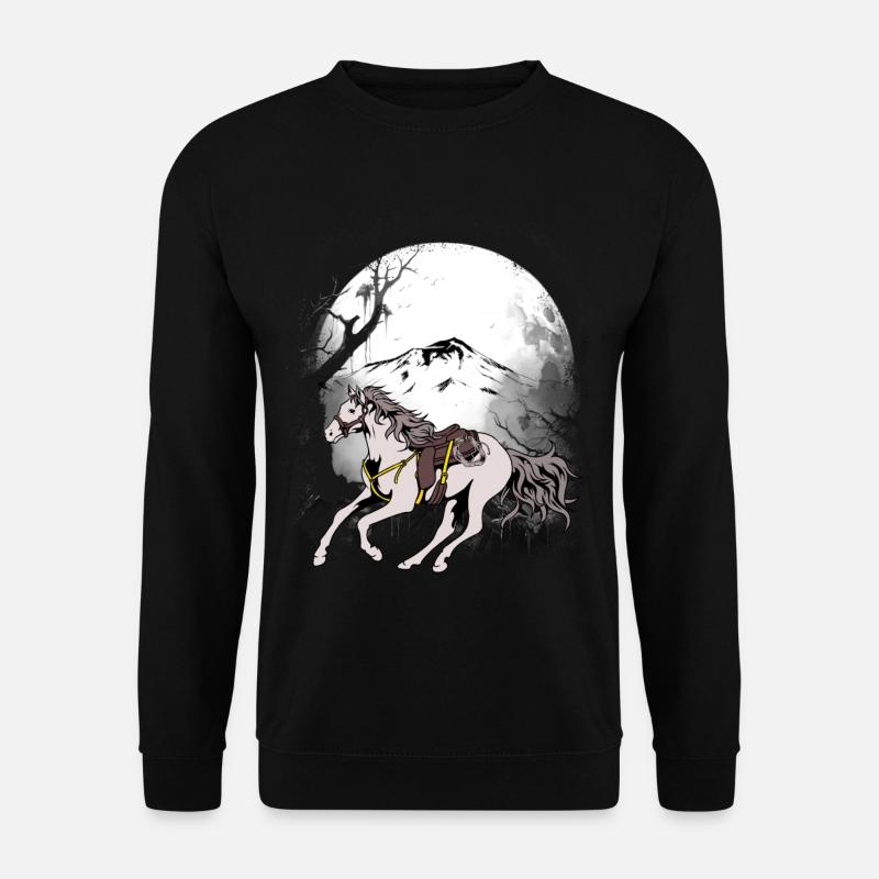 Wilder Westen Western Pferd Pferde Westernpferd - Unisex Pullover - Schwarz