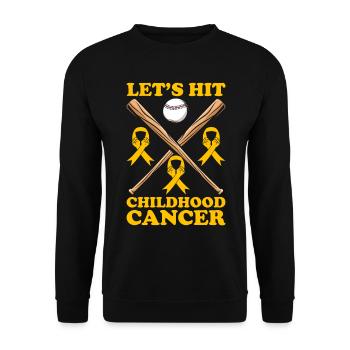 Krebs Im Kindesalter Childhood Cancer Awareness - Unisex Pullover - Schwarz - Vorne - Alina (178cm) & Michal (187cm)