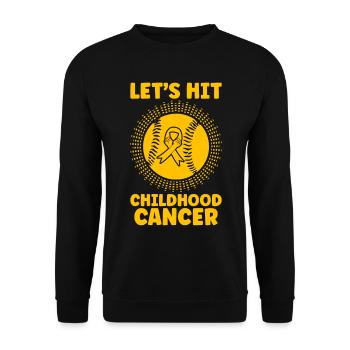 Krebs Im Kindesalter Childhood Cancer Awareness - Unisex Pullover - Schwarz - Vorne - Alina (178cm) & Michal (187cm)