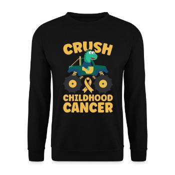 Krebs Im Kindesalter Childhood Cancer Awareness - Unisex Pullover - Schwarz - Vorne - Alina (178cm) & Michal (187cm)