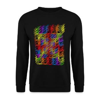 LGBT Schnecken Schnecke Gay Pride - Unisex Pullover - Schwarz - Vorne - Alina (178cm) & Michal (187cm)
