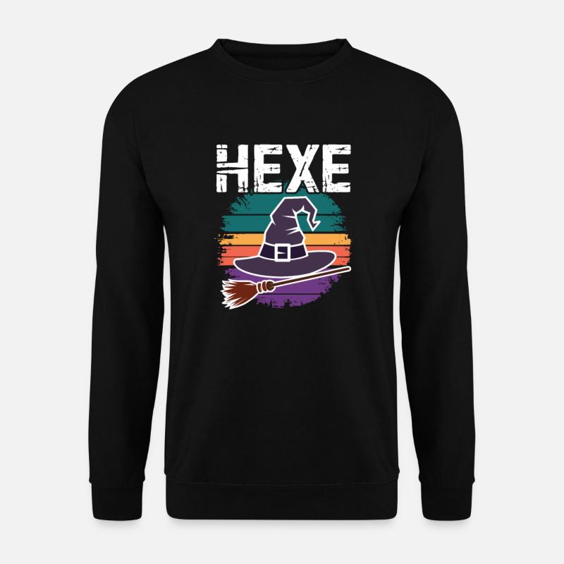 Hexe Sunset Design - Unisex Pullover - Schwarz