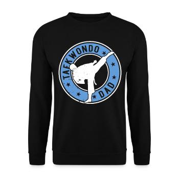 Taekwondo Dad Taekwondo Fighter Taekwondo Dad - Unisex Sweatshirt - black - Front - Alina (178cm) & Michal (187cm)