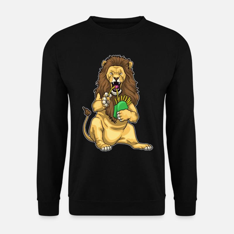 Frites Lion - Sweat-shirt Unisexe - noir
