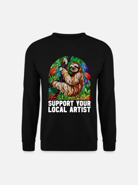 Vitrail artiste Vitrail Art - Sweat-shirt Unisexe - noir
