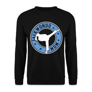 Taekwondo Mom Taekwondo Fighter Taekwondo - Unisex Sweatshirt - black - Front - Alina (178cm) & Michal (187cm)