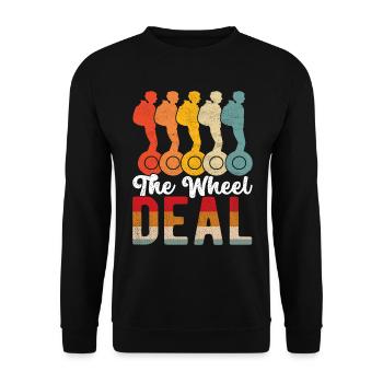 EUC Monoroue - Sweat-shirt Unisexe - noir - Devant - Alina (178cm) & Michal (187cm)