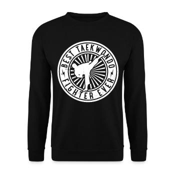 Best Taekwondo Fighter ever - Taekwondo - Unisex Sweatshirt - black - Front - Alina (178cm) & Michal (187cm)
