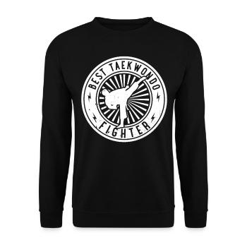 Best Taekwondo Fighter - Taekwondo - Unisex Sweatshirt - black - Front - Alina (178cm) & Michal (187cm)