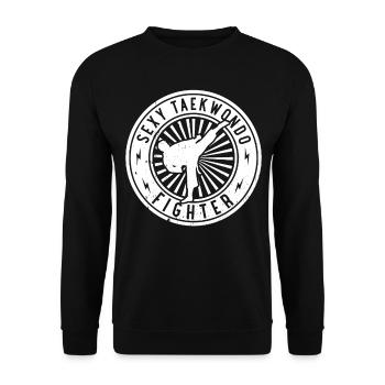 Sexy Taekwondo Fighter - Taekwondo - Unisex Sweatshirt - black - Front - Alina (178cm) & Michal (187cm)