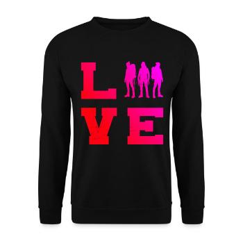 Climbers Men Bouldering Bouldering Climbing - Unisex Sweatshirt - black - Front - Alina (178cm) & Michal (187cm)