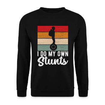 EUC Monowheel - Unisex Sweatshirt - black - Front - Alina (178cm) & Michal (187cm)