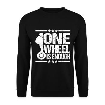 EUC Monowheel - Unisex Pullover - Schwarz - Vorne - Alina (178cm) & Michal (187cm)