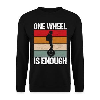 EUC Monowheel - Unisex Sweatshirt - black - Front - Alina (178cm) & Michal (187cm)