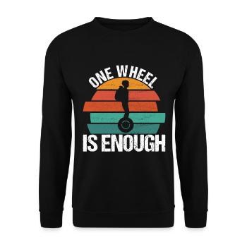 EUC Monowheel - Unisex Sweatshirt - black - Front - Alina (178cm) & Michal (187cm)