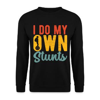 EUC Monowheel - Unisex Sweatshirt - black - Front - Alina (178cm) & Michal (187cm)