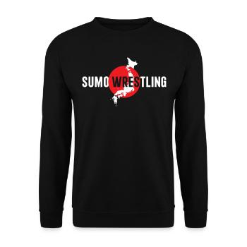 Sumo Lutte Sumo Lutteur Sumo Arts Martiaux - Sweat-shirt Unisexe - noir - Devant - Alina (178cm) & Michal (187cm)
