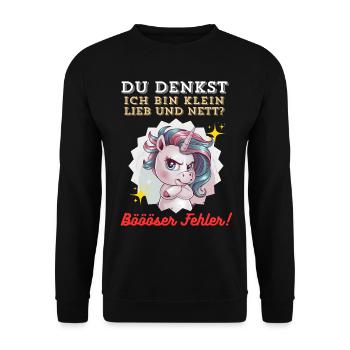 Tshirt drôle Humour drôle Sarcasme Femmes Mignon - Sweat-shirt Unisexe - noir - Devant - Alina (178cm) & Michal (187cm)