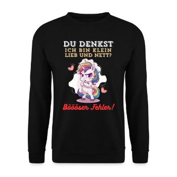 Tshirt drôle Humour drôle Sarcasme Femmes Mignon - Sweat-shirt Unisexe - noir - Devant - Alina (178cm) & Michal (187cm)