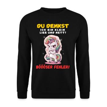 Tshirt drôle Humour drôle Sarcasme Femmes Mignon - Sweat-shirt Unisexe - noir - Devant - Alina (178cm) & Michal (187cm)