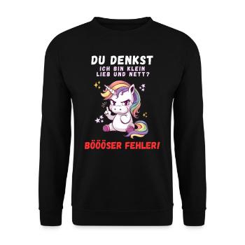 Tshirt drôle Humour drôle Sarcasme Femmes Mignon - Sweat-shirt Unisexe - noir - Devant - Alina (178cm) & Michal (187cm)
