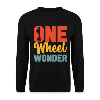 EUC Monowheel - Unisex Sweatshirt - black - Front - Alina (178cm) & Michal (187cm)