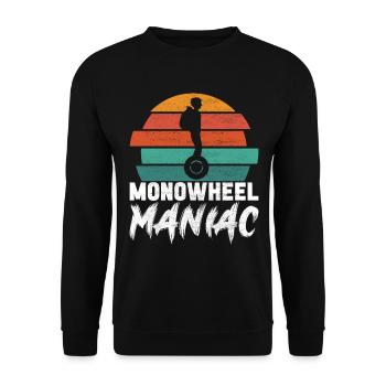 EUC Monowheel - Unisex Sweatshirt - black - Front - Alina (178cm) & Michal (187cm)