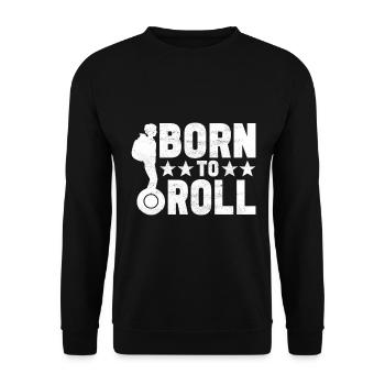 EUC Monowheel - Unisex Sweatshirt - black - Front - Alina (178cm) & Michal (187cm)