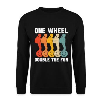 EUC Monowheel - Unisex Sweatshirt - black - Front - Alina (178cm) & Michal (187cm)