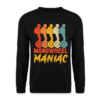 EUC Monowheel - Unisex Sweatshirt - black - Front - Alina (178cm) & Michal (187cm)