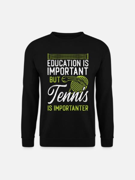 Funny Tennis Player Racket - Unisex Sweatshirt - black