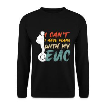 EUC Monowheel - Unisex Sweatshirt - black - Front - Alina (178cm) & Michal (187cm)