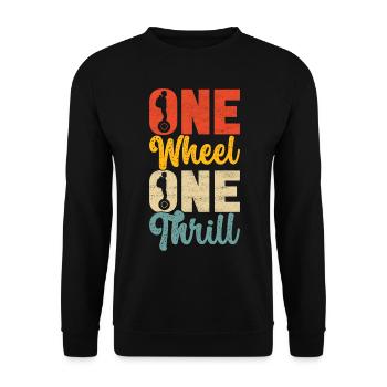 EUC Monoroue - Sweat-shirt Unisexe - noir - Devant - Alina (178cm) & Michal (187cm)
