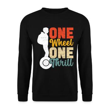 EUC Monoroue - Sweat-shirt Unisexe - noir - Devant - Alina (178cm) & Michal (187cm)