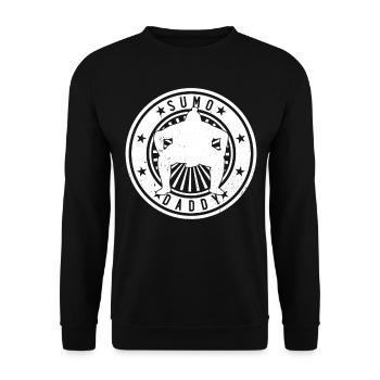 Sumo Daddy Sumo Wrestler Sumo Daddy - Unisex Sweatshirt - black - Front - Alina (178cm) & Michal (187cm)