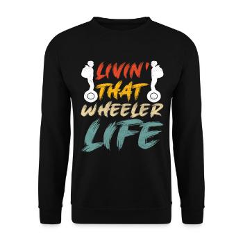 EUC Monowheel - Unisex Sweatshirt - black - Front - Alina (178cm) & Michal (187cm)