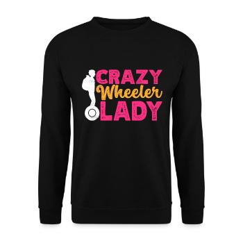 EUC Monowheel - Unisex Sweatshirt - black - Front - Alina (178cm) & Michal (187cm)