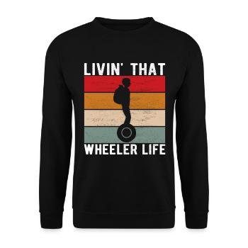 EUC Monowheel - Unisex Pullover - Schwarz - Vorne - Alina (178cm) & Michal (187cm)