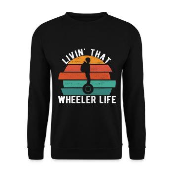 EUC Monoroue - Sweat-shirt Unisexe - noir - Devant - Alina (178cm) & Michal (187cm)