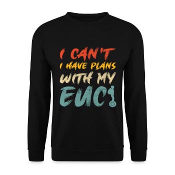 EUC Monoroue - Sweat-shirt Unisexe - noir - Devant - Alina (178cm) & Michal (187cm)