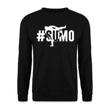 Sumo - #sumo - Sumo Martial Arts Japan Sumo Wrestl - Unisex Sweatshirt - black - Front - Alina (178cm) & Michal (187cm)