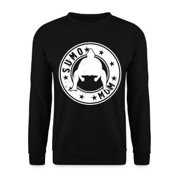 Combattante de Sumo Mama Lutteuse de Sumo Maman - Sweat-shirt Unisexe - noir - Devant - Alina (178cm) & Michal (187cm)