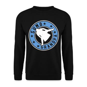Sumo Combattant Daddy Sumo Lutteur Sumo Daddy Sumo - Sweat-shirt Unisexe - noir - Devant - Alina (178cm) & Michal (187cm)