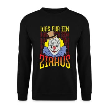 Was für ein Zirkus - Unisex Pullover - Schwarz - Vorne - Alina (178cm) & Michal (187cm)