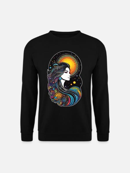 Cosmic Goddess of Creation - Unisex Sweatshirt - black