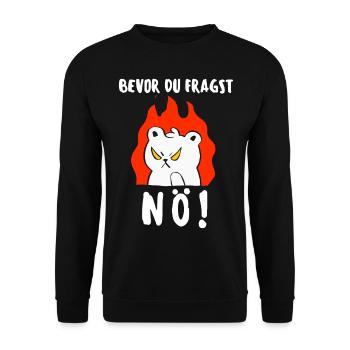 T-shirt chat Drôle Drôle Humour Sarcasme Ironie - Sweat-shirt Unisexe - noir - Devant - Alina (178cm) & Michal (187cm)