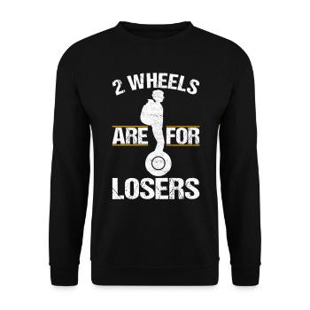 EUC Monowheel - Unisex Sweatshirt - black - Front - Alina (178cm) & Michal (187cm)