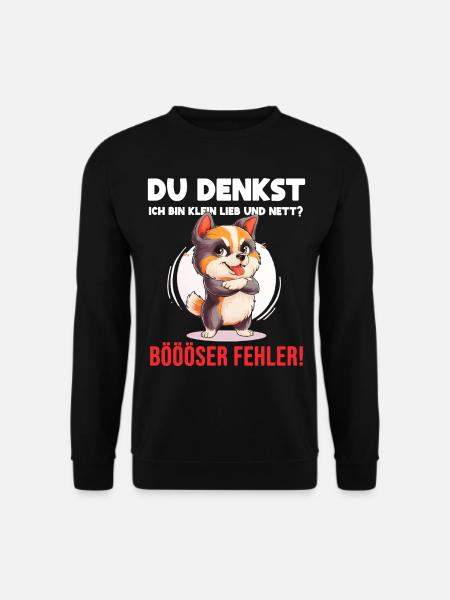 Hund Tshirt Kinder Frauen Witzig Klein Sarkasmus - Unisex Pullover - Schwarz