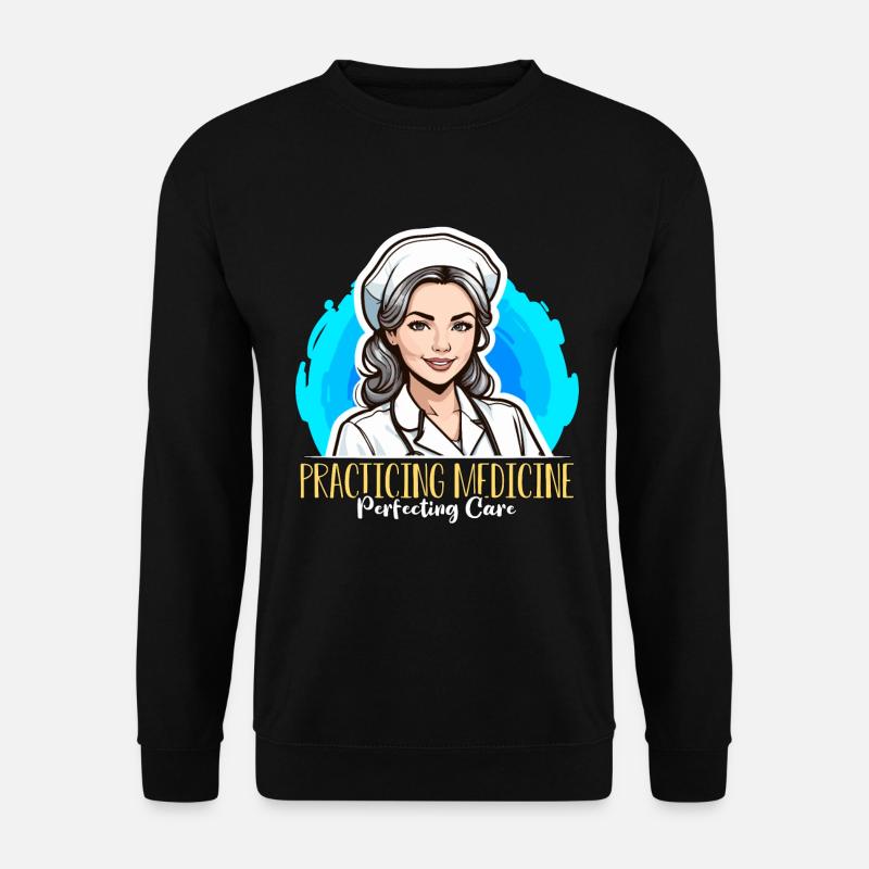 Nurse Practitioner Practicing Medicine Nursing - Unisex Pullover - Schwarz