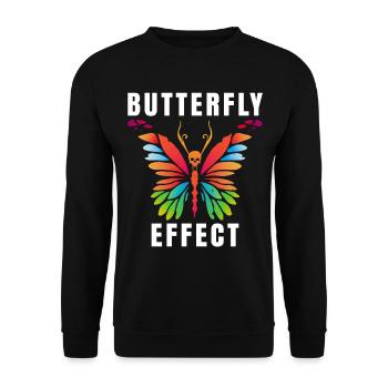 Techno Geschenk Rave Festival Party Musik Tekk EDM - Unisex Pullover - Schwarz - Vorne - Alina (178cm) & Michal (187cm)